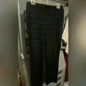 Liz Claiborne Alexis plaid Straight Leg Pants